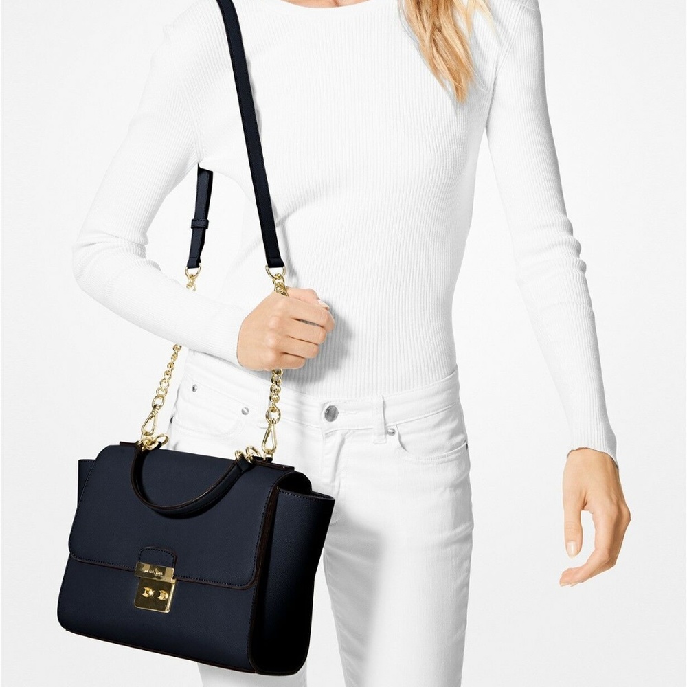 Michael Kors Brandi Top Handle Satchel (Admiral) - Picture 7 of 8